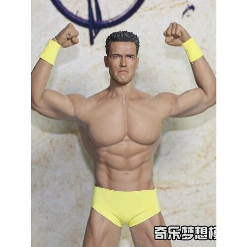 Phicen PL2016-M34 1/6 Flexible Male Muscular Body 3 Arnold Heads for Choice
