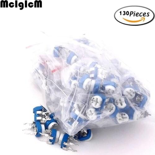 Trimming Potentiometer RM-065 top adjustment 100ohm-1Mohm RM065 Variable Resistors Assorted Kit 13Type*10pcs=130pcs