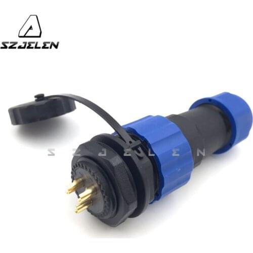 SD20TP-ZM ,3 pin Waterproof Connector, LED cable connector,IP68, Industrial Power Cable Wire Connector
