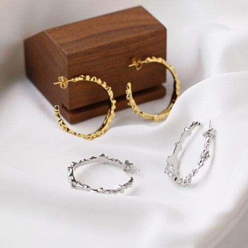 Earrings hoop women fashion high quality gold plated jewelry