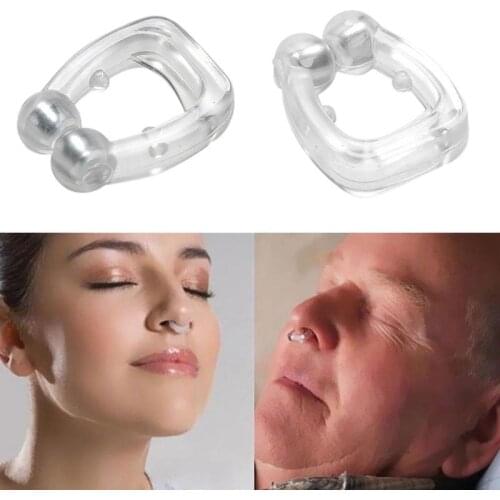 Silicone Anti Snoring Nose Clip Breathing Snore Stopper Antisnoring Device For Sleeping Apnea With Case Health Care Tools