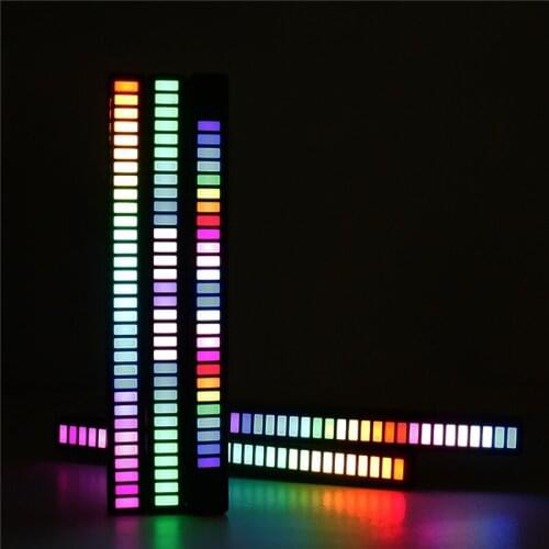 Voice Control LED Strip Light Car Pickup Rhythm Light Atmosphere Lamp USB RGB Colorful Tube Room Decorations Neon Sign Light