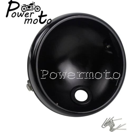 LED Motorcycle 7" Round Headlight Housing Shell Bucket For Harley Chopper Cruiser 883 Custom Headlamp Retro Lighthouse Cover