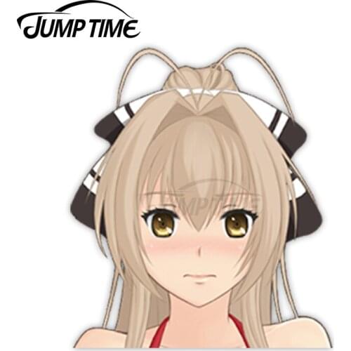 Jump Time Amagi Brilliant Park Sento Isuzu 88 Cute Anime Girl Peeker Vinyl Decal Window Waifu Car Stickers