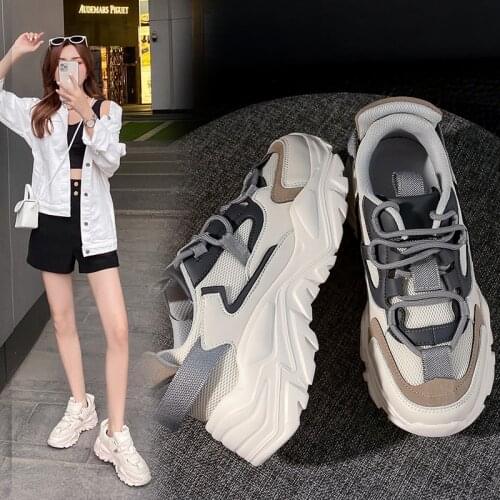 New Sneakers Comfort Summer Breathable Women Vulcanized shoes Slip on Walking Shoes Casual Heightening Shoes Zapatos De Mujer