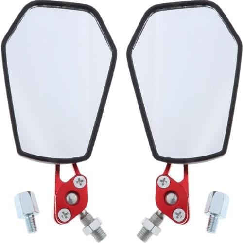 1 Pair Metal Universal Motorcycle Handle Bar End Rearview Side Convex Side Mirrors for Yamaha, 5 Colors