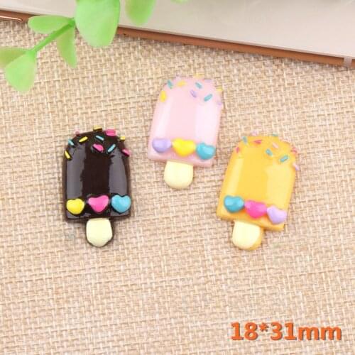 Newest 18*31mm Flatback Ornament Accessories Girl Hair Jewelry DIY Bow Center Decor Clay Beads Charms Resin Cabochon 10pc