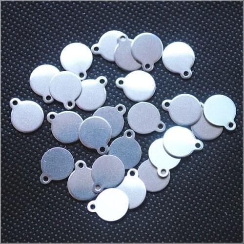 100pcs 304 stainless steel accessories pendants for charms bracelets making DIY jewelry findings free shipping