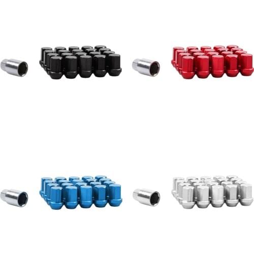 20 Pieces Universal Car M12 1.5 Wheel Lug Nut Aluminium Wheel Bolts