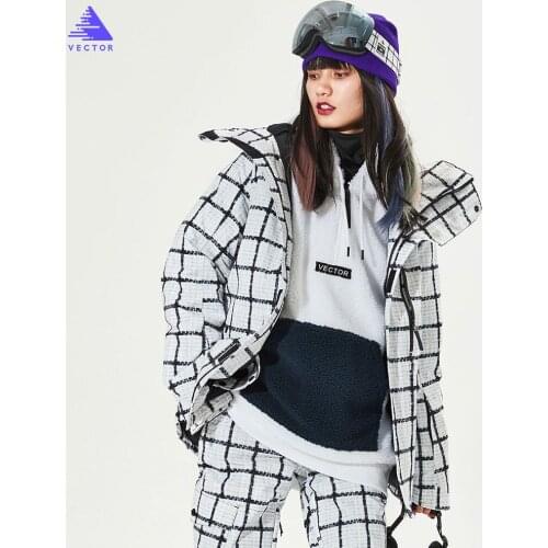 2020 VECTOR Brand Men Women Ski Jacket Winter Warm Windproof Waterproof Outdoor Sports Snowboard Skiing Fashion Coat Chic Tops