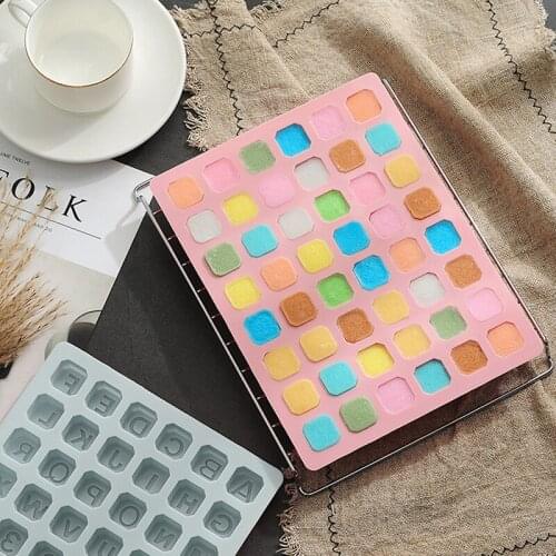 48 Silicone Chocolate Mold, English Alphabet Mold, Handmade Soap Mold, Baking Supplies