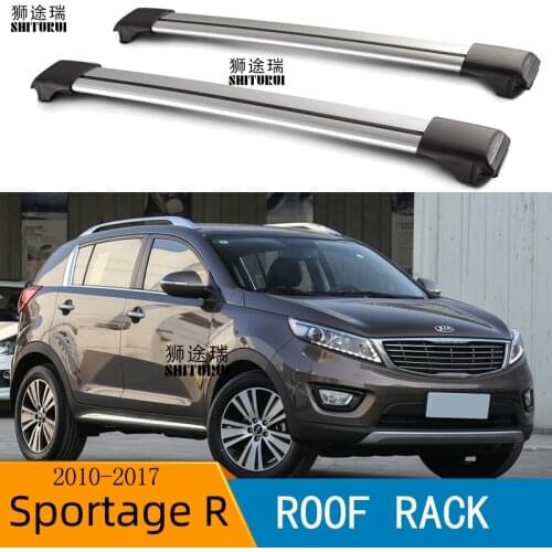 2Pcs Roof Bars for KIA sportage r 2010 2012-2017 SUV Aluminum Alloy Side Bars Cross Rails Roof Rack Luggage Carrier