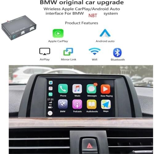 Wireless CarplayAndroid Auto Decorder For BMW NBT Headunit 2013-2017 Car Play