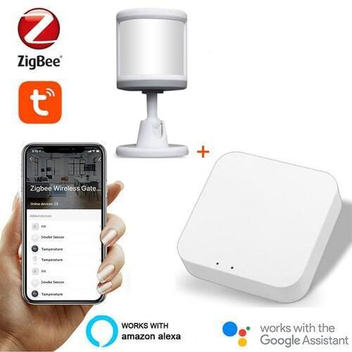 Zigbee Smart Body Sensor With Foot Stand Motion Detection With Tuya Zigbee Hub Human Body Movement Detect Smart PIR Sensor