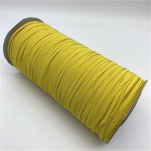 3mm 7mm 10mm 5yards/Lot Yellow High Elastic Sewing Elastic Band Fiat Rubber Band Waist Band Stretch Rope Elastic Ribbon