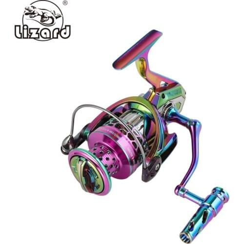 Lizard colorful sea fishing reel 17+1 metal bearing 4.6:1 speed ratio all-metal foot anti-corrosion spinning reel