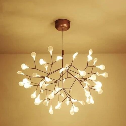 Creative Art Designer LED Chandelier Luxury Tree Leaf Modern Pendant Lamps Deco Chandeliers For Dining Room Home Bedroom
