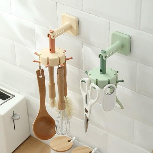 360 Degree Self Adhesive Vertical Hook Waterproof Utility Hook For Home Bathroom 2021 Household Items Kitchen Gadgets Accessorie