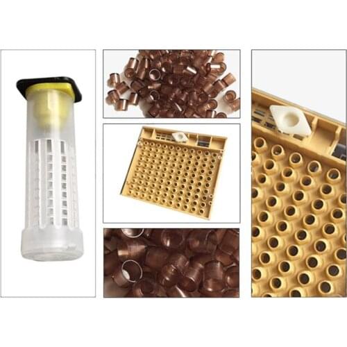 Beekeeping Tools Equipment Set Queen Rearing System Cultivating Box 110pcs Plastic Bee Cell Cups Cup kit Queen Cage