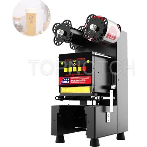 Bar Equipment Automatic Plastic Paper Cup Sealing Machine Bubble Tea Cup Sealer For Film