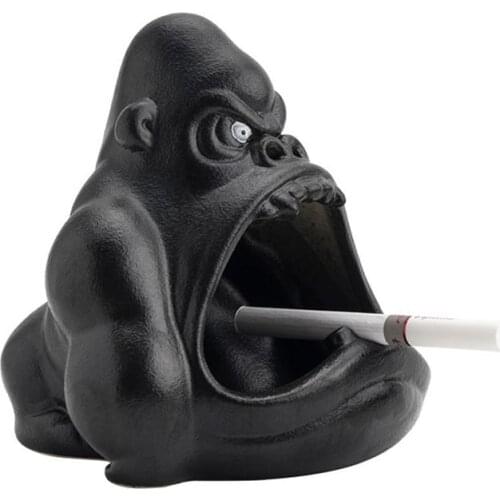 Creative Cartoon Cow Ashtray Anti Fly Ash Car Home Living Room Large Capacity Ceramic Ashtray Home Decoration Gift for Boyfriend