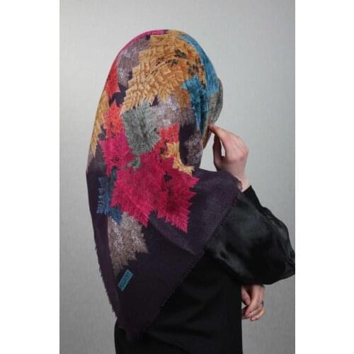 POLOİST SHİNE PATTERNED SILVERY LINEN SCARF-DESEN-16-RENK-04