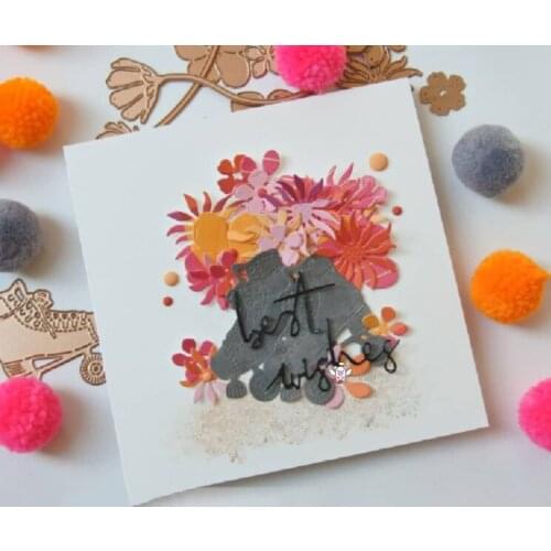 Mmao Crafts Metal Steel Cutting Dies Simple as flowers Stencil For DIY Scrapbooking Paper/photo Cards Embossing Dies