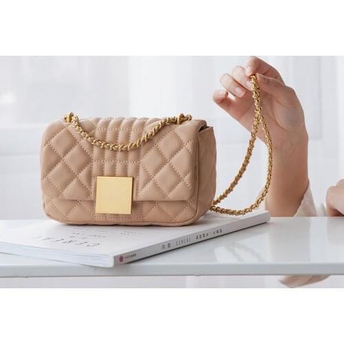 2020 Genuine Leather Luxury Handbags Women Bags Chain Shoulder Bags for Women Designer Fashion Shoulder Messenger Bags for Lady