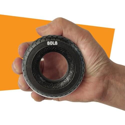 Hand Gripper Silicone Finger Grip Strengthener Trainer 30-60lb Grip Ring Tire Shape Relax Finger Strength Exerciser For Fitness