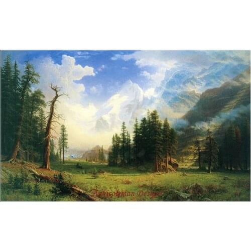 Needlework for embroidery DIY French DMC High Quality - Counted Cross Stitch Kits 14 ct Oil painting - Mountain Landscape