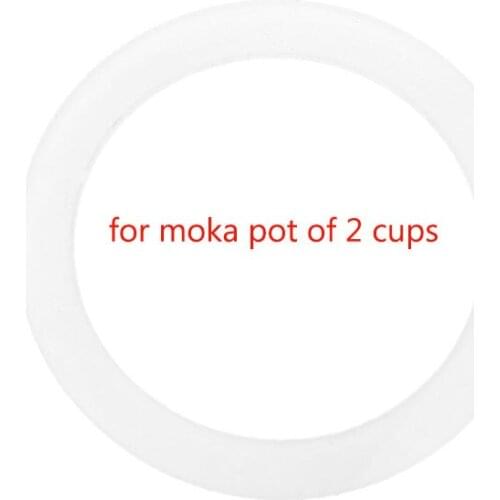 Silicone Seal Ring Flexible Washer Gasket Ring Replacenent For 2 Cups Moka Pot Espresso Kitchen Coffee Makers Accessories Parts