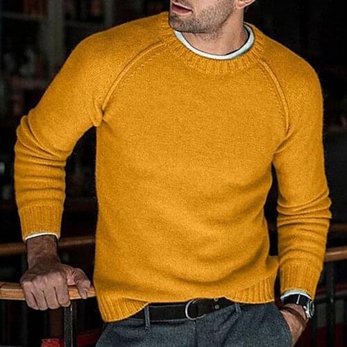 Sweater Men Autumn Winter Mens Clothes 2021 New Casual Pullover Man Long Sleeve O-Neck Solid Knitted Men Sweaters Streetwear
