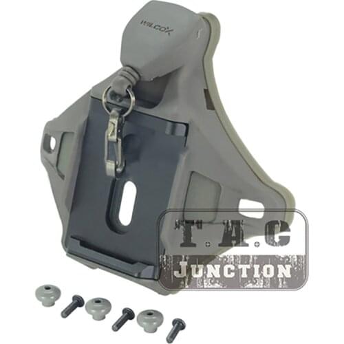 Tactical L4 Series 1/3 Hole Hybrid Shroud Foliage Green Mounting Platform w/ Lanyard For WILCOX NVG Mounts MICH ACH ECH Helmet