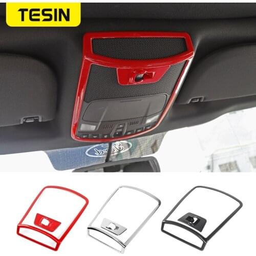 TESIN Car Reading Light Lamp Decor Cover for Ford F150 2016+ Car Rear Window Switch Decoration Accessories for Ford F150 2016