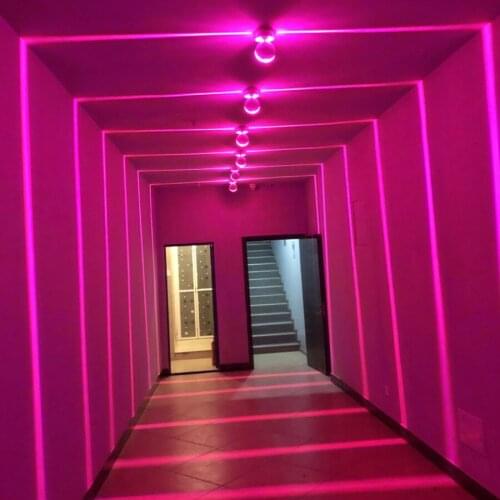 Thrisdar 10W Waterproof Led Window Light 360 Degree Building Corner Balcony Ray line Narrow Spotlight Outdoor Wall Light