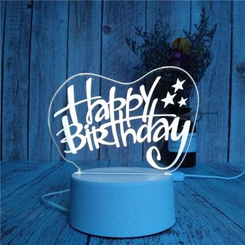 Explosive USB Creative LED Night Light 3D Table Lamp Birthday Gift Holiday Gift Atmosphere Night Light Table Lamp