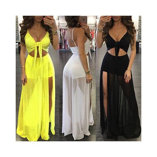 Women Summer Boho Long Maxi Dress Evening Party Beach Dresses Sundress Sexy Ladies Womens Sundress