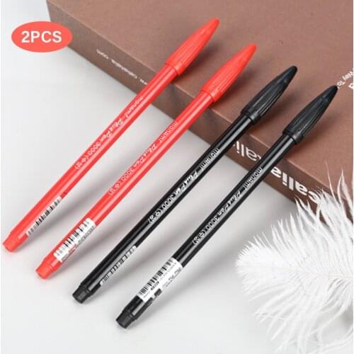 1/2*Tattoo Marker Pen Permanent Makeup Eyebrow Microblading Thin Scribe Tool Black/Red/Blue Piercing Skin Marker Position Supply