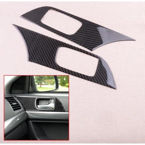 1 Pair Window Lift Switch Panel Cover Trim Car Styling Fit For Mitsubishi Lancer Evo X 2008 2009 2010 2011 2012 2013 2014