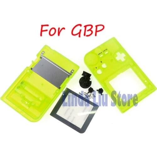 2sets Replacement luminescence Housing Cover Shell For Gameboy Pocket GBP Console Game Full Parts Set Case Kits Glow At Night