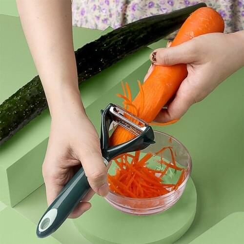 2 In 1 Blade Apples Fruit Peeler Kitchen Gadgets Stainless Steel Vegetable Double-Head Peeler Grater Fruit Peeler Kitchen Tools