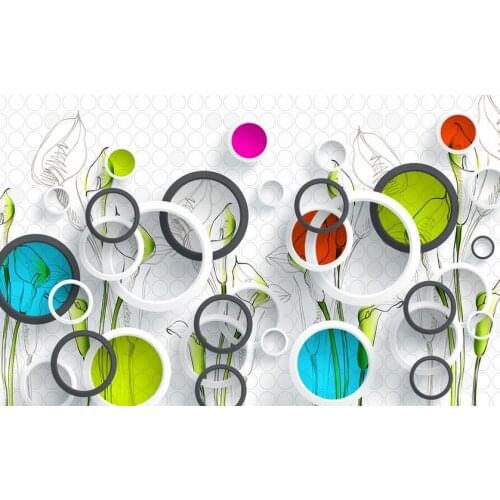 Abstract Lily 3D stereoscopic TV backdrop 3d wallpaper flower custom 3d wallpaper murals 3d mural paintings