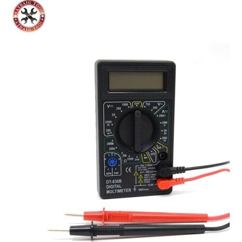 AC/DC Ammeter Voltmeter Ohm Electrical Tester Meter Professional Digital Multimeter DT830B