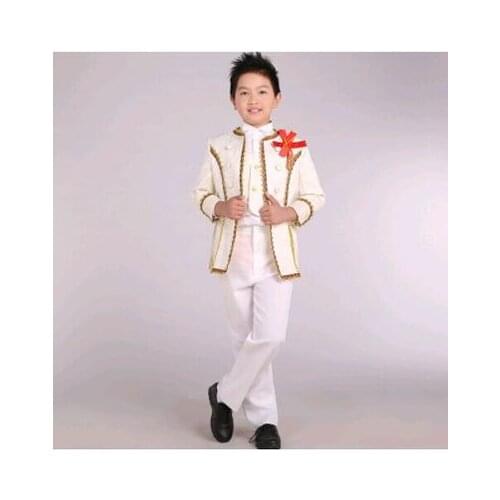Free ship childrens boys medieval suit with trousers stage suit renaissance clothing/halloween cosplay