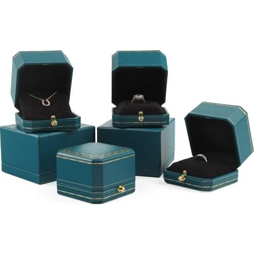 Brand Vintage Jewelry box Organizer Wedding Rings Pendents Necklaces Boxes Jewellery Storage Case Custom logo