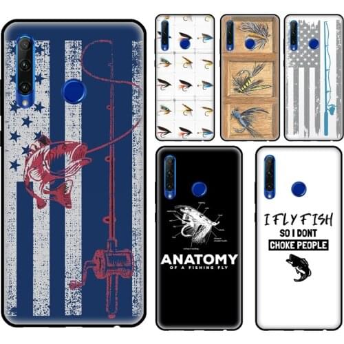 Fly Fishing Lure Case For Huawei Honor 10i 8 9 10 10X Lite 8A 7C 7S 8S 9S 7X 8X 9X 20 4C 6C 7A Pro Cover