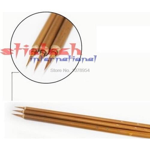 By dhl or ems 500 pcs Painting Brush Bamboo Drawing Brush Nail Art Finger Painting Brushes