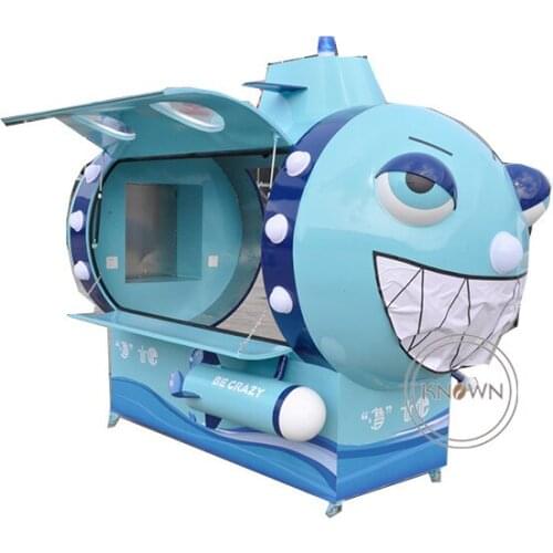 Electric food cart Snack food factory application fields and 1 year warranty ice cream cart