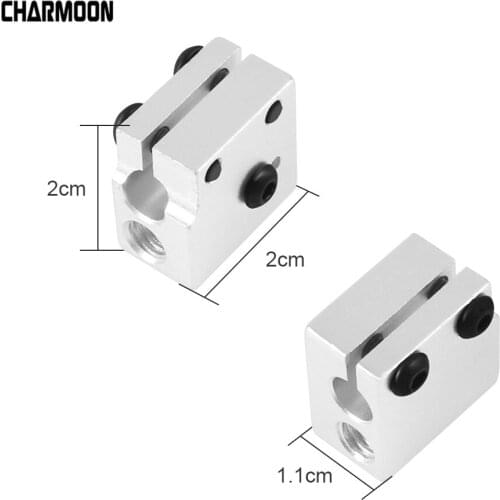 Volcano Eruption Heat Block Hot End For 1.75/3mm Filament V5 V6 Extruder J-head Heater 3D Printers Part Aluminium Heating Parts