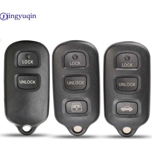 Jingyuqin 10p 3B Replace Remote Car Key Shell Fob for TOYOTA RAV Cruiser 4Runner Camry Celica Echo Highlander Case